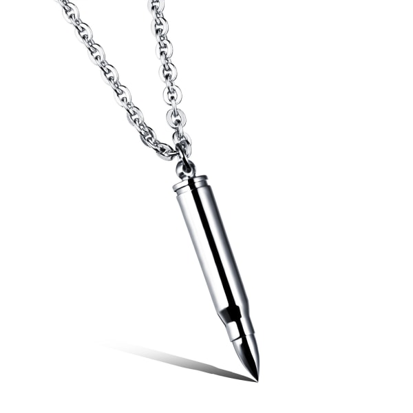 Personality Hip Hop Bullet Stainless Steel Pendant Domineering Ti