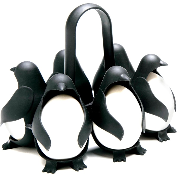 Egguins - Egg Holder - Eggkopp - Morsom Eggkopp - Svart Eggkopp -