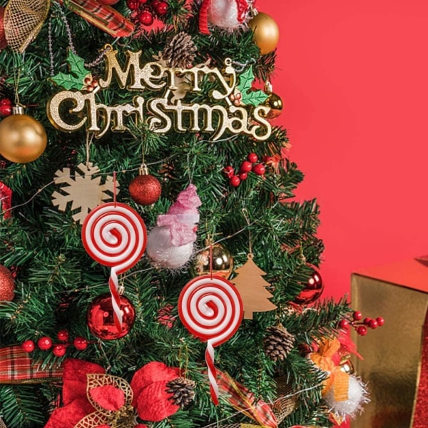 8 kpl Joulutikkarin Koristeita Candy Cane Joulukoriste DXGHC