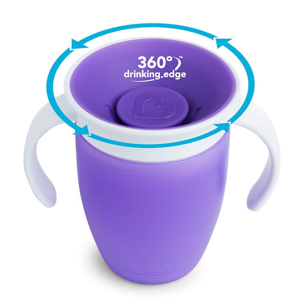 Miracle 360 Træningskopper med Låg, 7 ounce, 4-pak (Pink, B DXGHC
