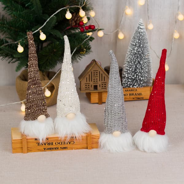 1 stk Grå Julepynt Liten nattlys Skogfolk w
