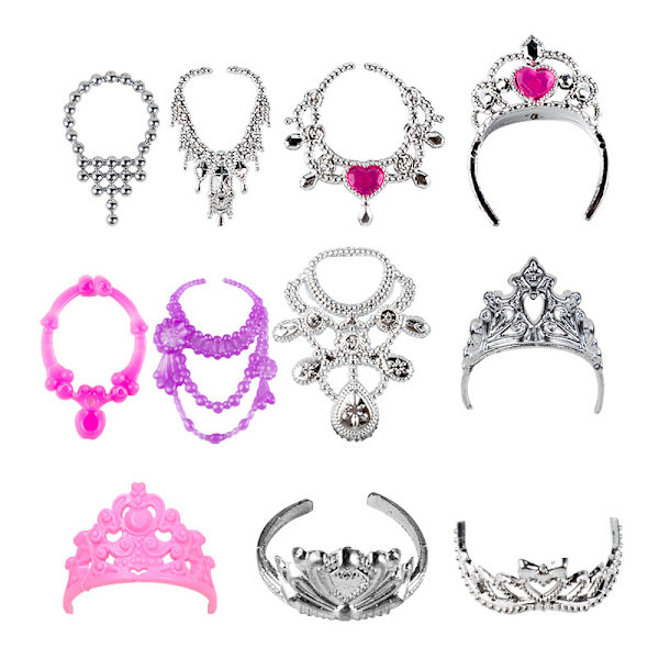 46 stycken 30cm Barbie skor, väskor, kläder, galgar, accessoarer