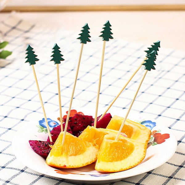 100 st jul-tandpetare Matpinnar Dessertbuffé Fruktsallad