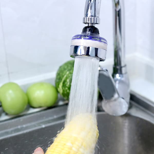 Filterkran Bubbler Anti-stänk Huvud Mun Köksfilter Wa