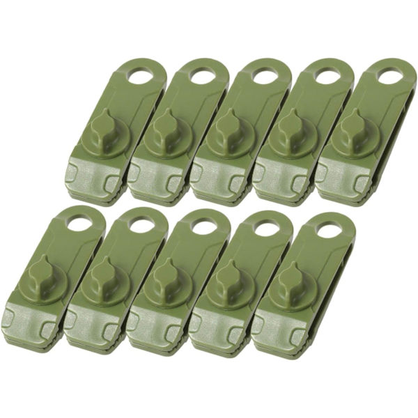 10 stk Multifunksjonelle Campingtelt Plugger Justerbare Nylon Spenne Reu