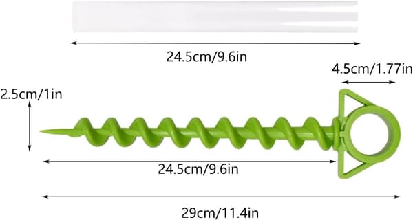 4 stk. Plastteltplugger, Campingplugger, Teltstift med 4 stk. Plast