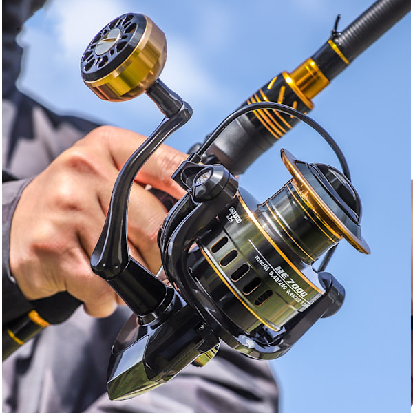 Fiskespöle - Ny Spinnrulle - Kolfiber 22 LBS Max Drag -