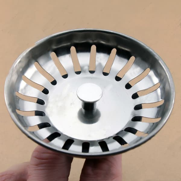2 Nye Kjøkkenvask Sil Strainer Stopper Deksel Rustfritt Stål Bad