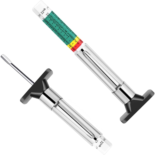 Smart Färgkodad Däckdjupmätare 2-pack