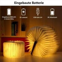 Træ, foldbar, boglampe Magnetiske LED boglamper