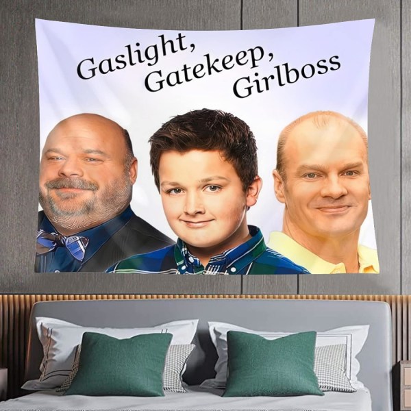 Rolig Meme Gobeläng Gaslight Gatekeep Girlboss Gobeläng Bertram