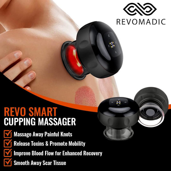 Smart Cupping Massasjemaskin | Oppladbar Vakuumterapi Maskin Infra