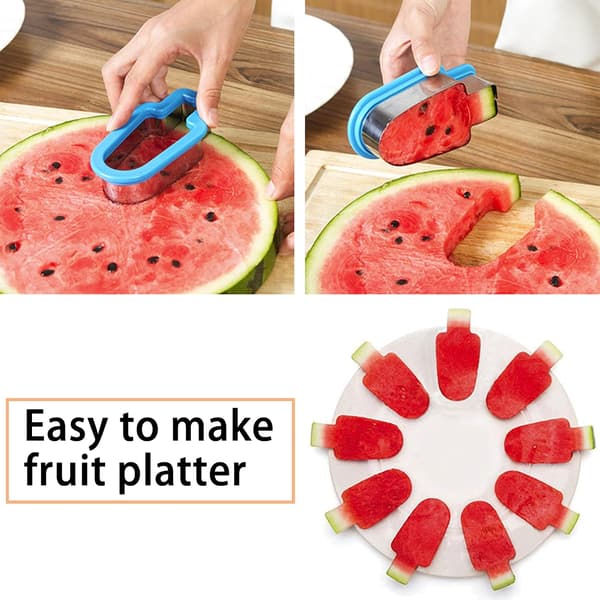 2 stk Vannmelon Slicer Vannmelon Cutter Mold Formet Vannmelon S