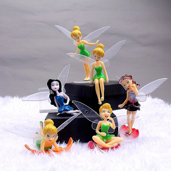 Dww-6st Set Miniatyr Fairies Figurines Tillbehör, Planterare DXGHC