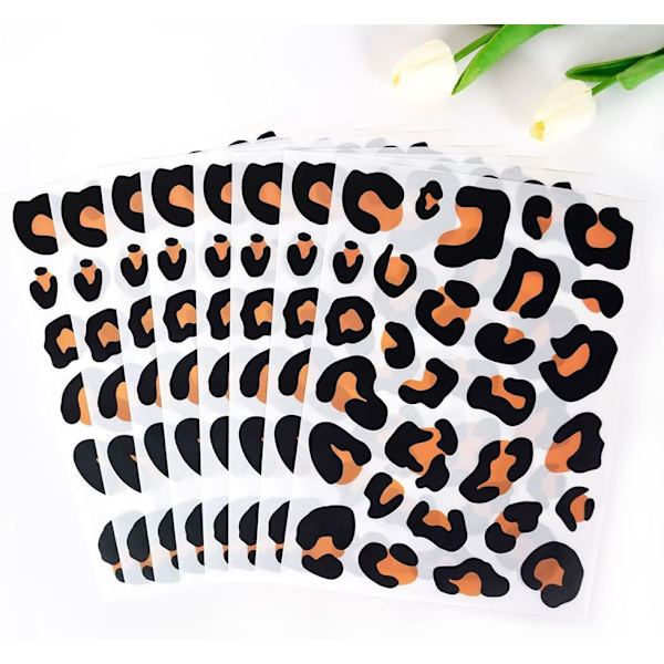 Leopard Print Brune Vægstickers