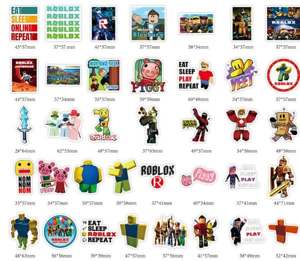 150 Roblox-tarraa - Piirroshahmoja ja graffitia DXGHC