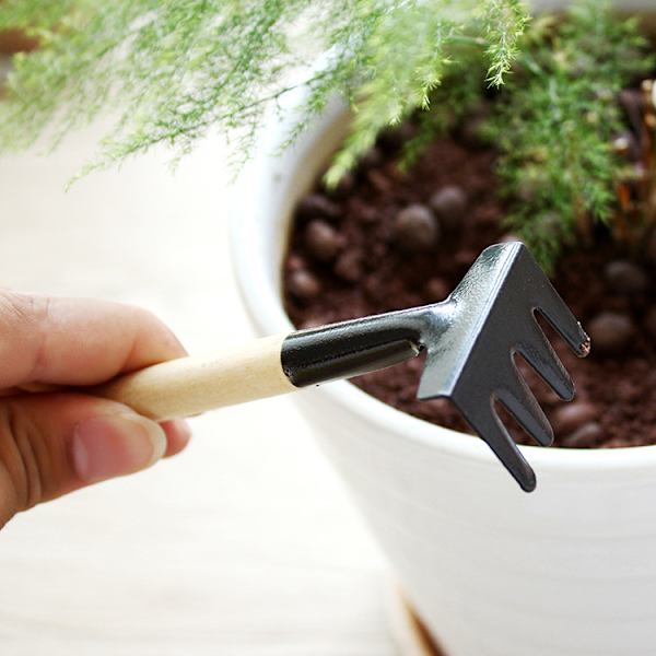 3-delt sett med hageredskaper Mini-hageredskaper Allsidig spade