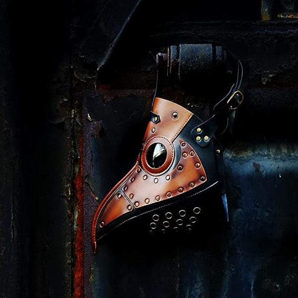 Pestsdoktor-mask: Halloween-mask för vuxna, steampunk-retro-stil