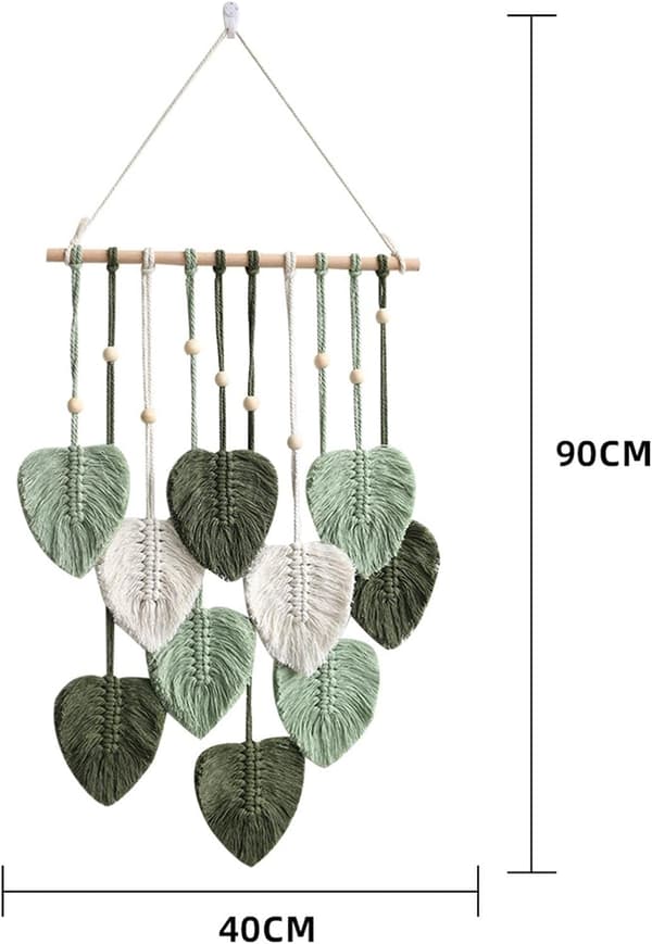 Dekorative veggtepper, Makrame veggdekorasjon vevd teppe Boho D