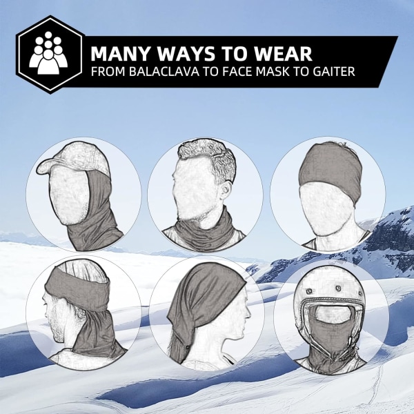 Varm Balaclava Skidmask för Män Vindtät Termisk Vinter