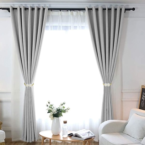 2 kpl magneettisia verhoklipsuja pienille, ohuille tai läpikuultaville verhoille