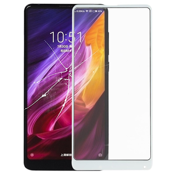 Frontskärm yttre glasobjektiv för Xiaomi Mi Mix 2s DXGHC