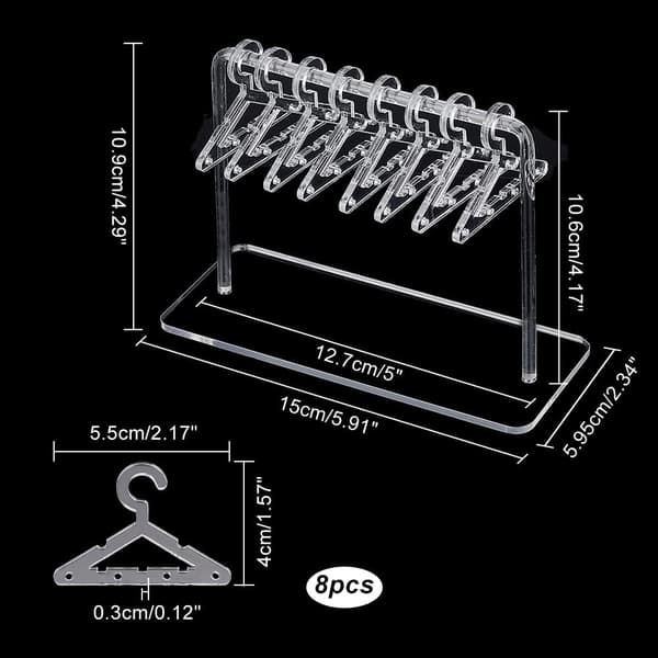 Akryl Ørepynt Holder, Henger Smykke Display Stativ Dangle Ørepynt