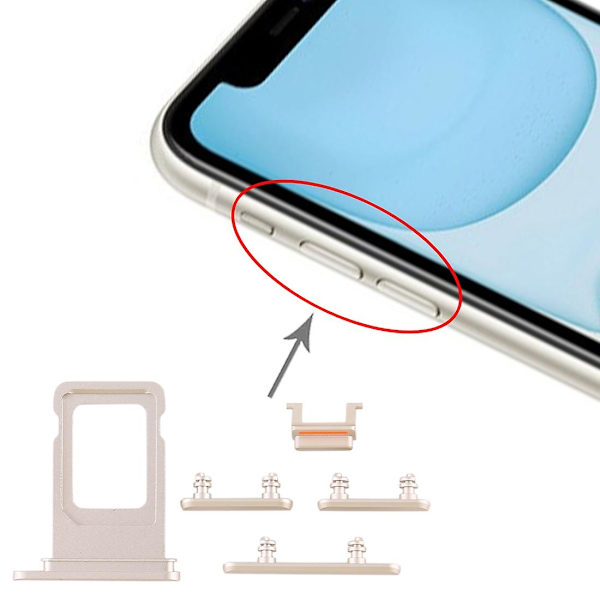SIM-kortfack + Sidoknapp för iPhone 11 DXGHC