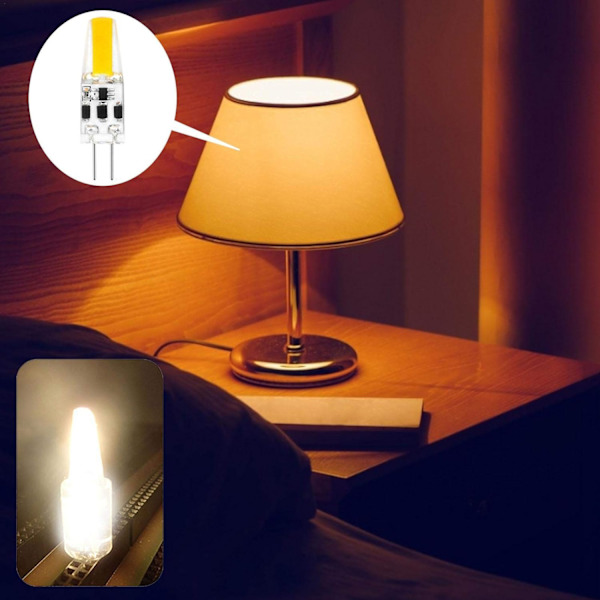 Energisparande Glödlampa, G4-Typ Lampfäste, AC/DC12V-24V, 2W V