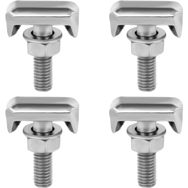 Batteri T-Bolt, 4 stk. Rustfrit Stål T-Bolt Batteripoler, Ca