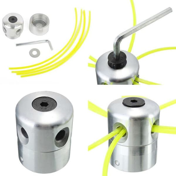 Trimmerhuvud i Aluminium med Nylonlina, Universal