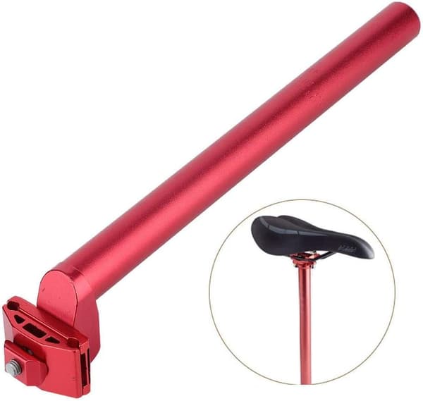 Cykelsæde Pinde, Justerbar Cykelsæde Pinde, 25.4*300mm Aluminium