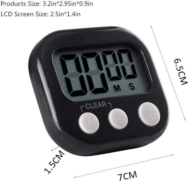 Digital Køkken Timer Køkken Timer med Digitalt Ur Funktion DXGHC