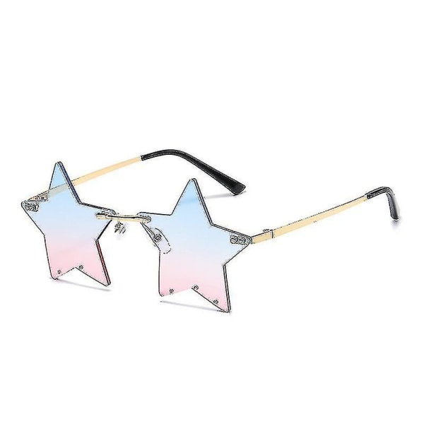 1 par stjärnformade glasögon festglasögon Personlighet Fashi DXGHC