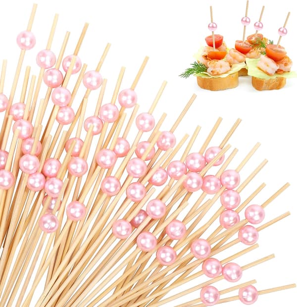 400 kpl Cocktail-tikkuja Appetizerille Helmi Bambusta