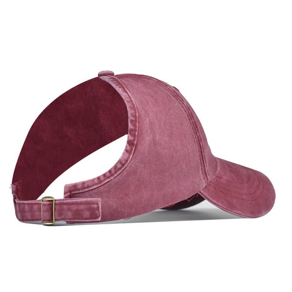 Kvindes Ponytail Cap Baseball Visor Hat Bagløs Messy Curly Bun Ha