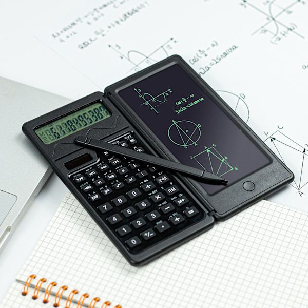Bred solcelledrevet funktionel lommeregner Tablet Bærbar 12-cifret display
