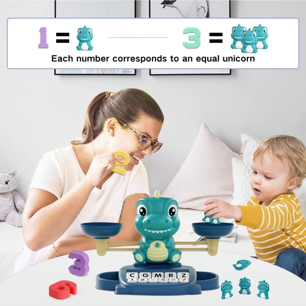 Dinosaurie Kindergarten Förskoleinlärning Aktivitet Matematik Räkning M