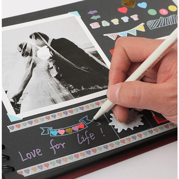 DIY album kreativ buekolleksjon albumsett albumbok svart