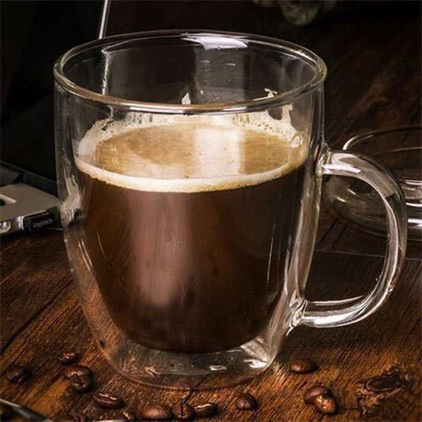 Sæt med 2 Dobbeltvæggede Isoleret Espresso Kopper 320ml