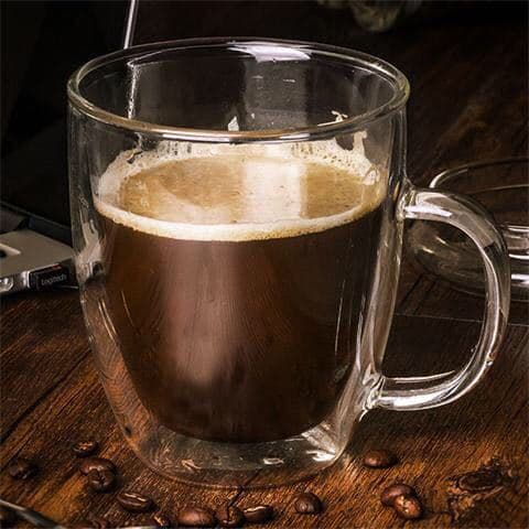 Sett med 2 dobbelveggs isolerte espressokopper 320ml