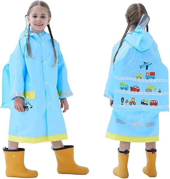 1 Pack, Regnrock Regnponcho Lång Kläder Regnrock Andningsbar Huva