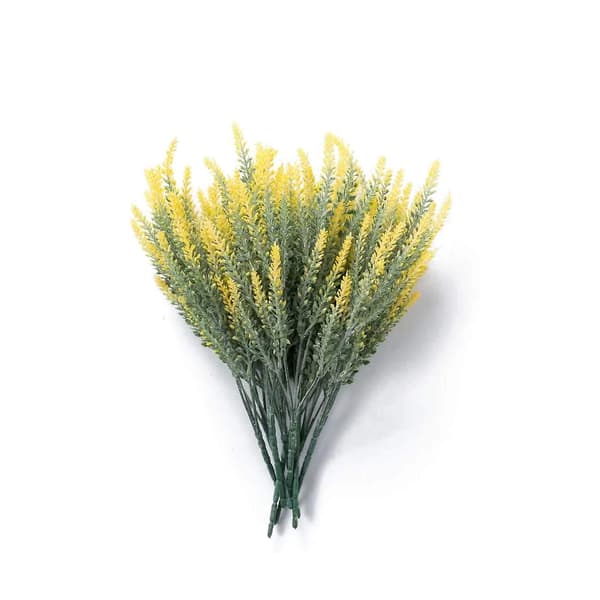 2 stk Kunstige Flocking Lavendel, Bryllup Fest Hjem Dekorasjon