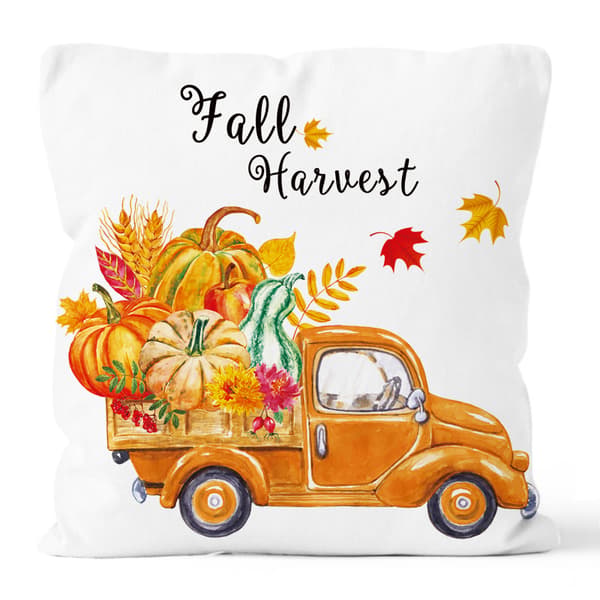 Sett med 4 høstputer, ca. 18x18, for hjemmedekorasjon