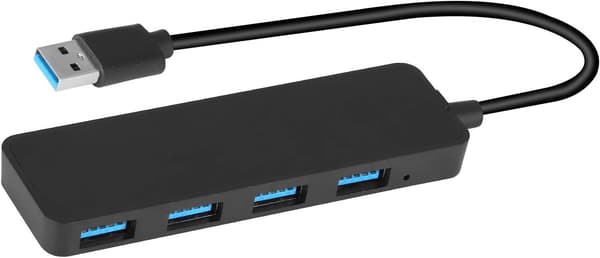 USB 3.0 Hub Multi USB 4 Porte Data Hub SuperSpeed ​​5Gbp/s, Kompatibel