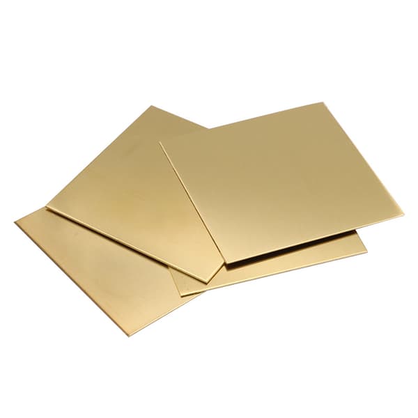 2 stk Messingplader, 15,2 x 15,2 cm, 0,5 mm tykkelse Messingplade DXGHC