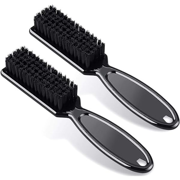 2 stycken barberbladrengöringsborste hårklipparborste nagelborste