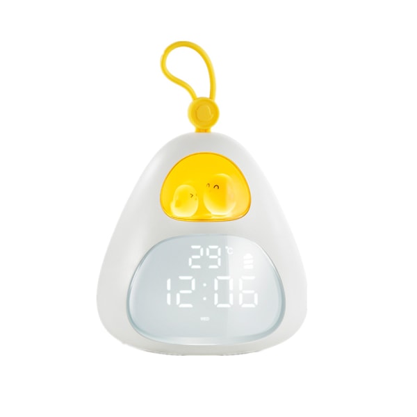 Fuglerede Time Alarm Clock USB Genopladelig Timer LED Light Com