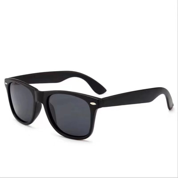 Retro Wayfarer Solbriller Mat Sort Sort