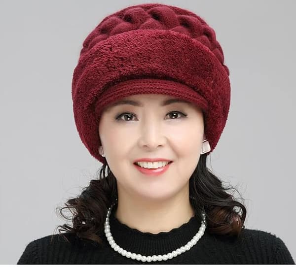 Fleeceforet Beanie-lue, Vinterlue-Halsduk-Maske Sett, Dame